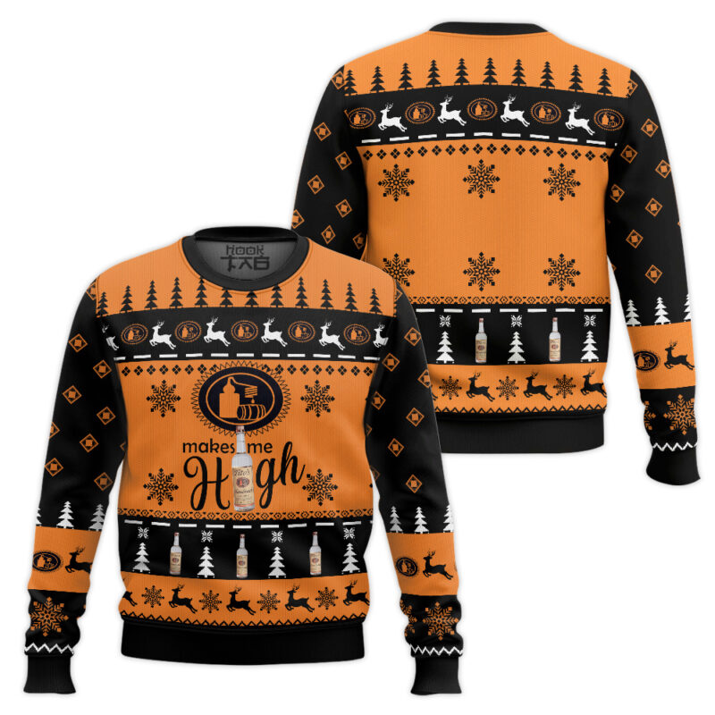 Hooktab Tito's Make Me High Ugly Christmas Sweater Hooktab Tito's Make Me High Ugly Christmas Sweater