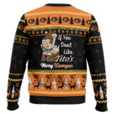 Hooktab Tito's Merry Kissmyass Ugly Christmas Sweater