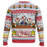 Hooktab Toad Mario Bros Ugly Christmas Sweater
