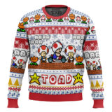 Hooktab Toad Mario Bros Ugly Christmas Sweater