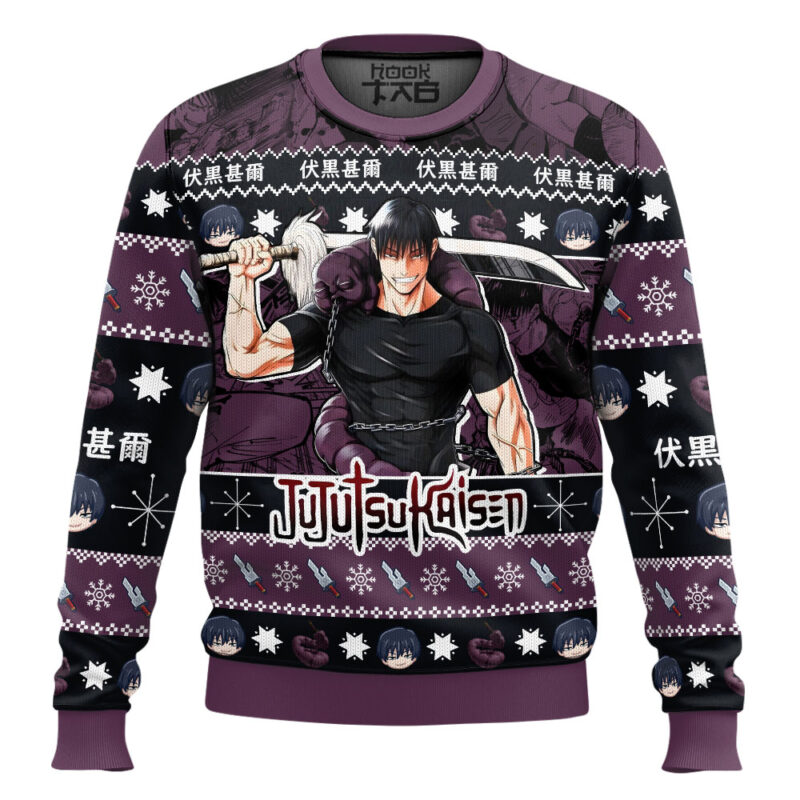 Hooktab Toji Fushiguro Jujutsu Kaisen Ugly Sweater