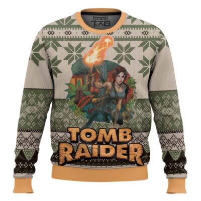 Hooktab Tomb Raider Ugly Christmas Sweater