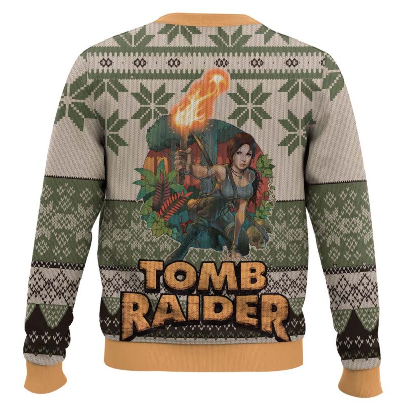Hooktab Tomb Raider Ugly Christmas Sweater Hooktab Tomb Raider Ugly Christmas Sweater