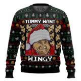 Hooktab Tommy Want Wingy Chris Farley Ugly Christmas Sweater