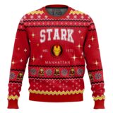Hooktab Tony Stark Iron Man Ugly Christmas Sweater