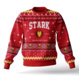 Hooktab Tony Stark Iron Man Ugly Christmas Sweater