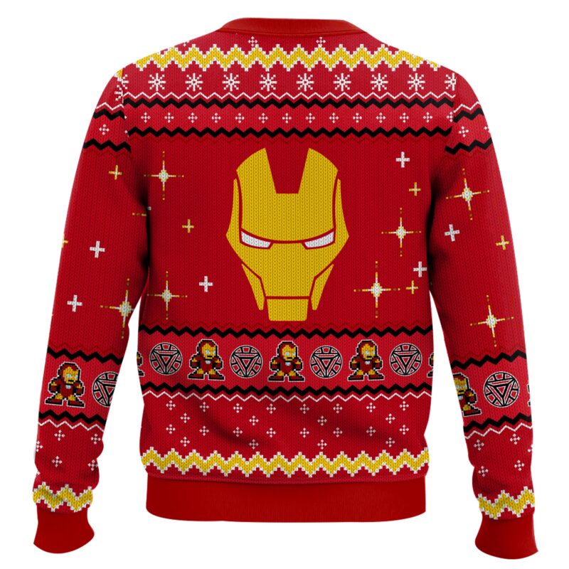 Hooktab Tony Stark Iron Man Ugly Christmas Sweater Hooktab Tony Stark Iron Man Ugly Christmas Sweater