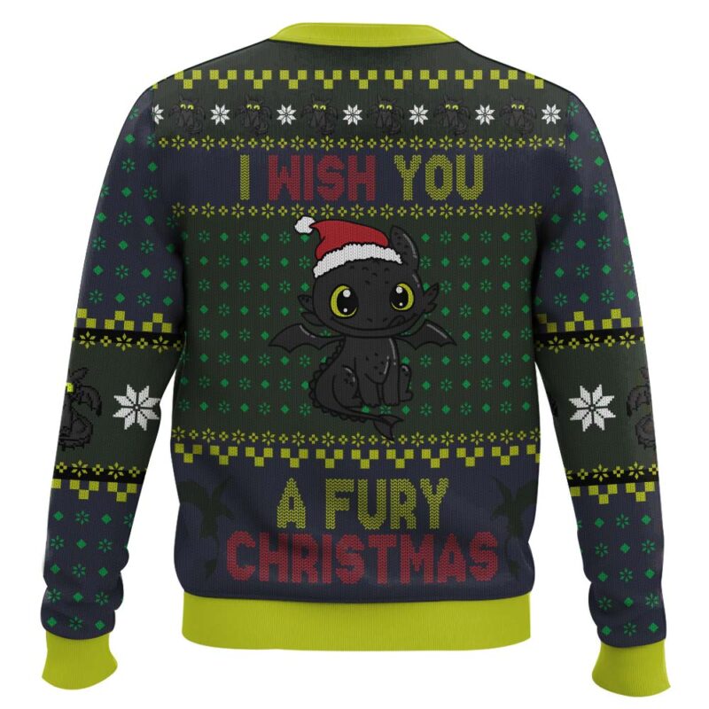 Hooktab Toothless Fury Christmas How To Train Your Dragon Ugly Christmas Sweater Hooktab Toothless Fury Christmas How To Train Your Dragon Ugly Christmas Sweater