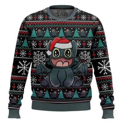 Hooktab Toothless Night Fury How To Train Your Dragon Ugly Christmas Sweater
