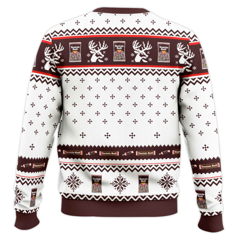 Hooktab Tootsie Roll Ugly Christmas Sweater Hooktab Tootsie Roll Ugly Christmas Sweater