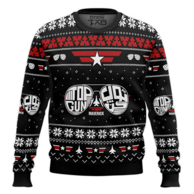 Hooktab Top Gun Maverick Ugly Christmas Sweater