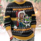 Hooktab Toy Story Christmas Hey Howdy Ugly Christmas Sweater