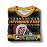 Hooktab Toy Story Christmas Hey Howdy Ugly Christmas Sweater