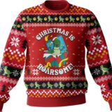 Hooktab Toy Story Christmas Is Roarsome Ugly Christmas Sweater