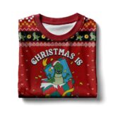 Hooktab Toy Story Christmas Is Roarsome Ugly Christmas Sweater