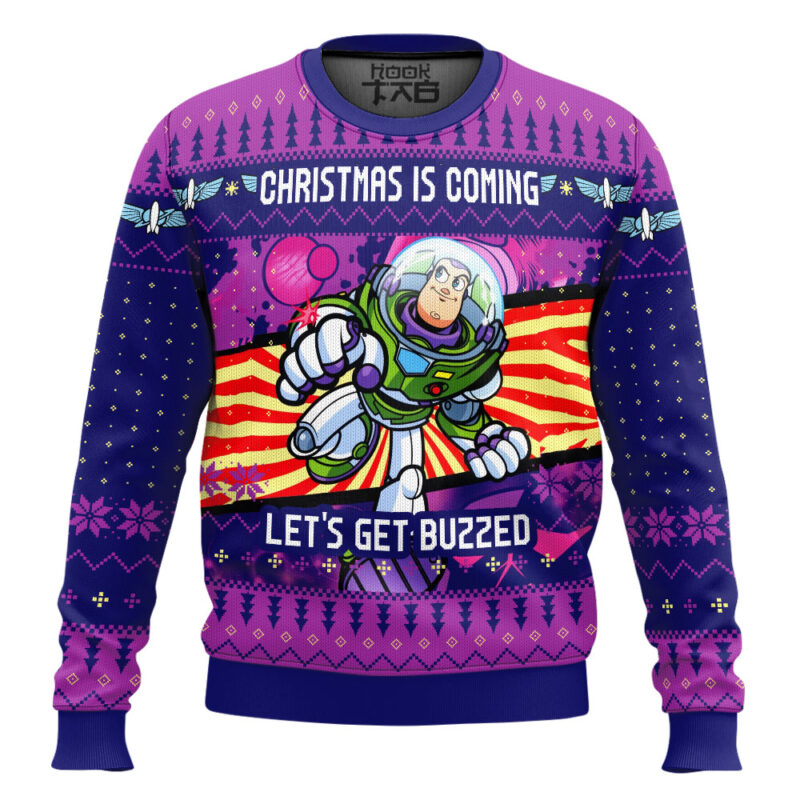 Hooktab Toy Story Let Get Buzz Ugly Christmas Sweater