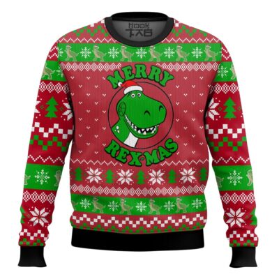 Hooktab Toy Story Merry Rex-mas Ugly Christmas Sweater