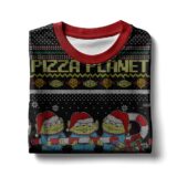 Hooktab Toy Story Pizza Planet Ugly Christmas Sweater