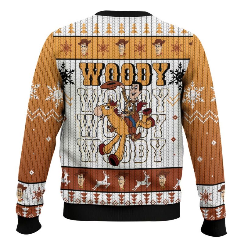 Hooktab Toy Story Sheriff Woody Ugly Christmas Sweater Hooktab Toy Story Sheriff Woody Ugly Christmas Sweater