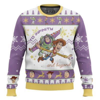 Hooktab Toy Story To Infinity And Beyond Ugly Christmas Sweater