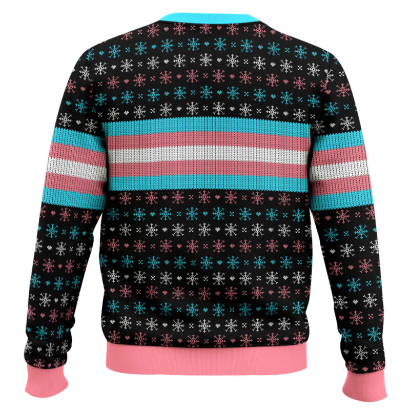 Hooktab Transgender Autistic Flag LGBT Support Ugly Christmas Sweater Hooktab Transgender Autistic Flag LGBT Support Ugly Christmas Sweater