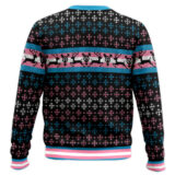 Hooktab Transgender Pride Flag LGBT Support Ugly Christmas Sweater