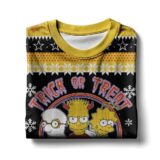 Hooktab Trick Or Treat The Simpsons Ugly Christmas Sweater