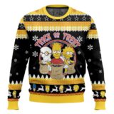 Hooktab Trick Or Treat The Simpsons Ugly Christmas Sweater