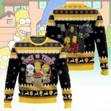 Hooktab Trick Or Treat The Simpsons Ugly Christmas Sweater
