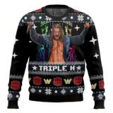 Hooktab Triple H WWE Ugly Christmas Sweater