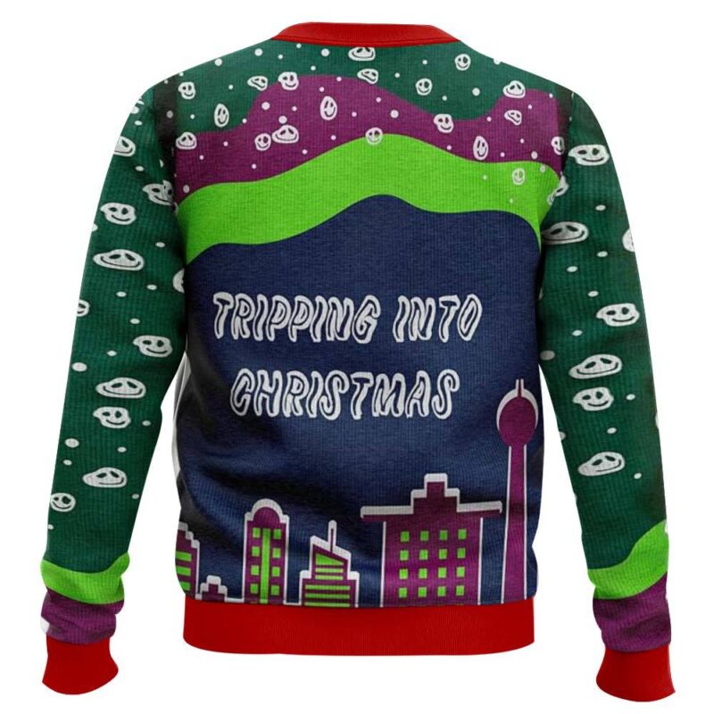 Hooktab Tripping Santa Ugly Christmas Sweater Hooktab Tripping Santa Ugly Christmas Sweater