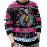 Hooktab Trish Stratus WWE Ugly Christmas Sweater