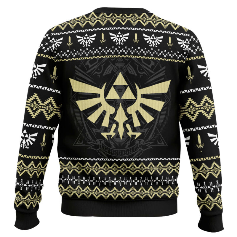 Hooktab True Heroes Never Die The Legend Of Zelda Ugly Christmas Sweater Hooktab True Heroes Never Die The Legend Of Zelda Ugly Christmas Sweater