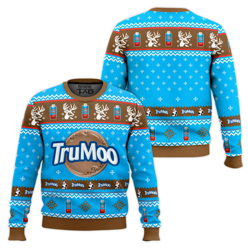 Hooktab TruMoo Chocolate Ugly Christmas Sweater Hooktab TruMoo Chocolate Ugly Christmas Sweater