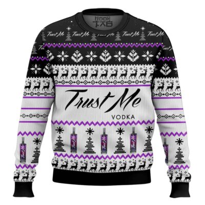 Hooktab Trust Me Vodka Ugly Christmas Sweater