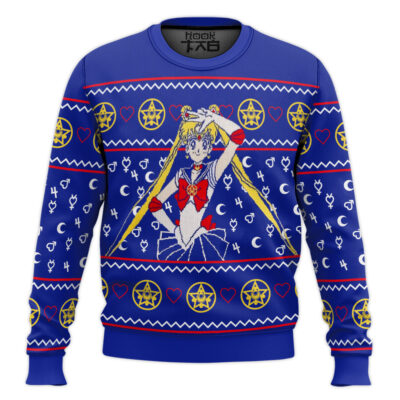 Hooktab Tsukino Usagi Sailor Moon Ugly Christmas Sweater