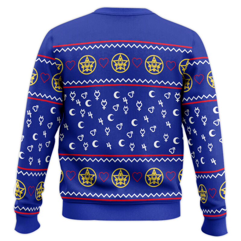 Hooktab Tsukino Usagi Sailor Moon Ugly Christmas Sweater Hooktab Tsukino Usagi Sailor Moon Ugly Christmas Sweater