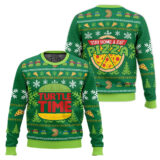 Hooktab Turtle Time Teenage Mutant Ninja Turtles Ugly Christmas Sweater
