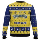 Hooktab Twisted Tea Make Me High Ugly Christmas Sweater