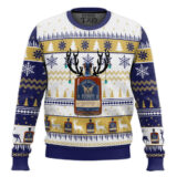 Hooktab Two Bitch Bourbon Whiskey Ugly Christmas Sweater