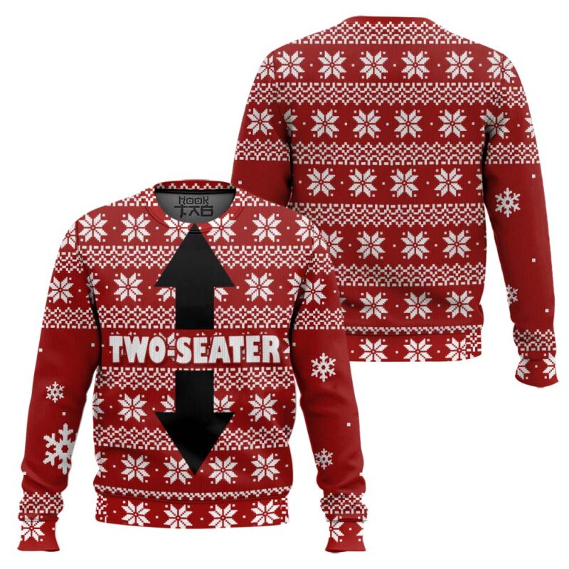 Hooktab Two Seater Ugly Christmas Sweater Hooktab Two Seater Ugly Christmas Sweater