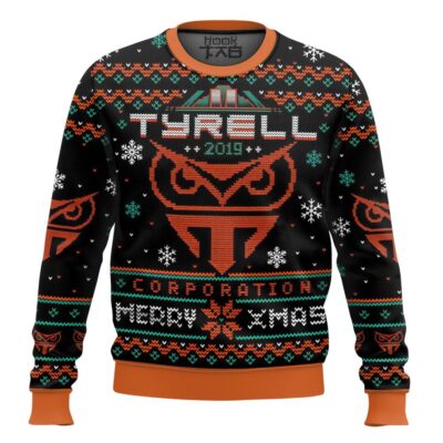 Hooktab Tyrell Corp Merry Xmas Blade Runner Ugly Christmas Sweater