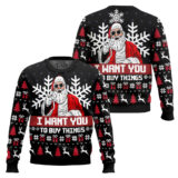 Hooktab Uncle Santa Claus Ugly Christmas Sweater