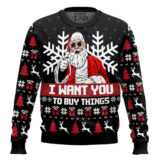 Hooktab Uncle Santa Claus Ugly Christmas Sweater