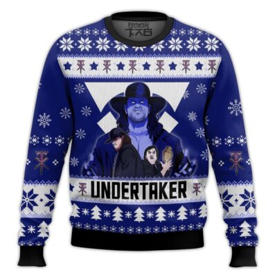 Hooktab Undertaker WWE Ugly Christmas Sweater