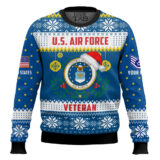Hooktab US Air Force Don't Judge What You Don't Understand - Custom Name And Rank Ugly Sweater