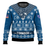 Hooktab US Air Force I'm Veteran Not A Sucker Or A Loser - Custom Name, Rank And Year Of Service Ugly Sweater