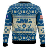 Hooktab US Air Force Santa's Favourite Veterans - Custom Name And Rank Ugly Sweater