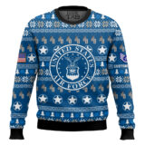 Hooktab US Air Force Thank My Brothers And Sisters That Never Came Back - Custom Name And Rank Ugly Sweater