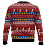 Hooktab US Air Force This Is My Pride Flag - Custom Name And Rank Ugly Sweater